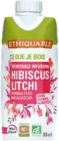 Infusion glacée hibiscus litchi