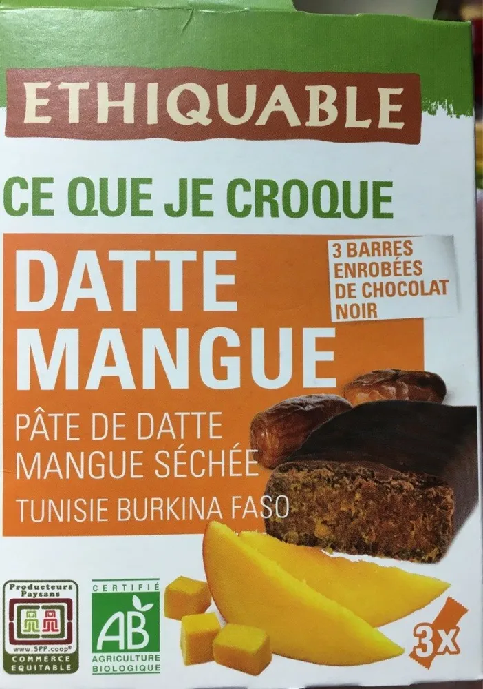 Pâte de datte mangue