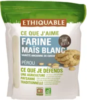 Farine de maïs blanc