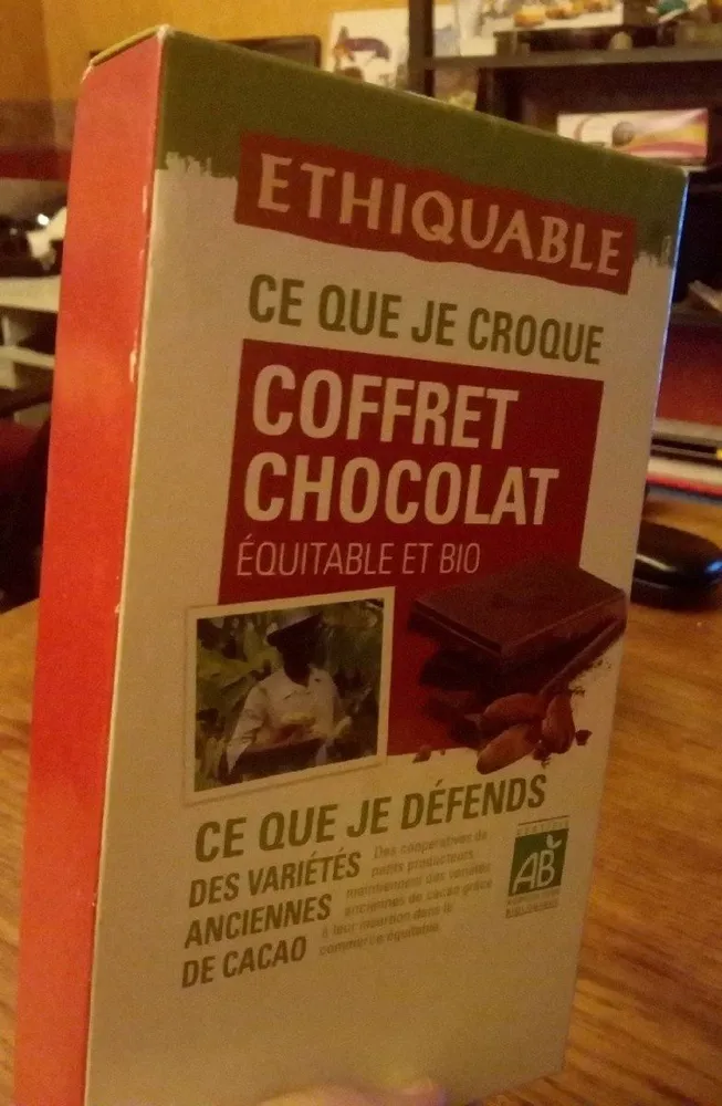 Coffret Chocolat Équitable et Bio
