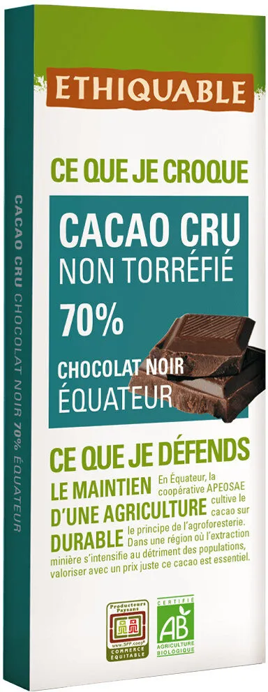 Cacao cru 70%