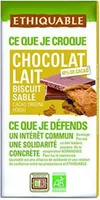 Tablette chocolat lait biscuit sablé