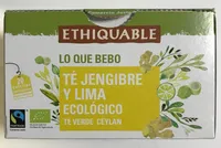 Té jengibre y lima ecológico