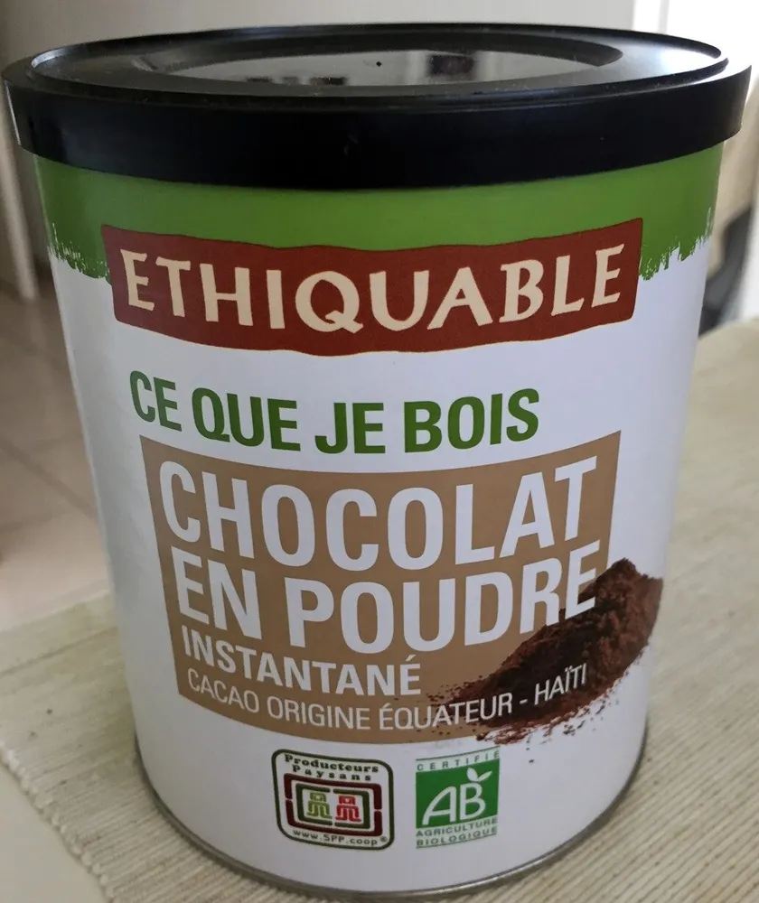 Chocolat en poudre Instantané