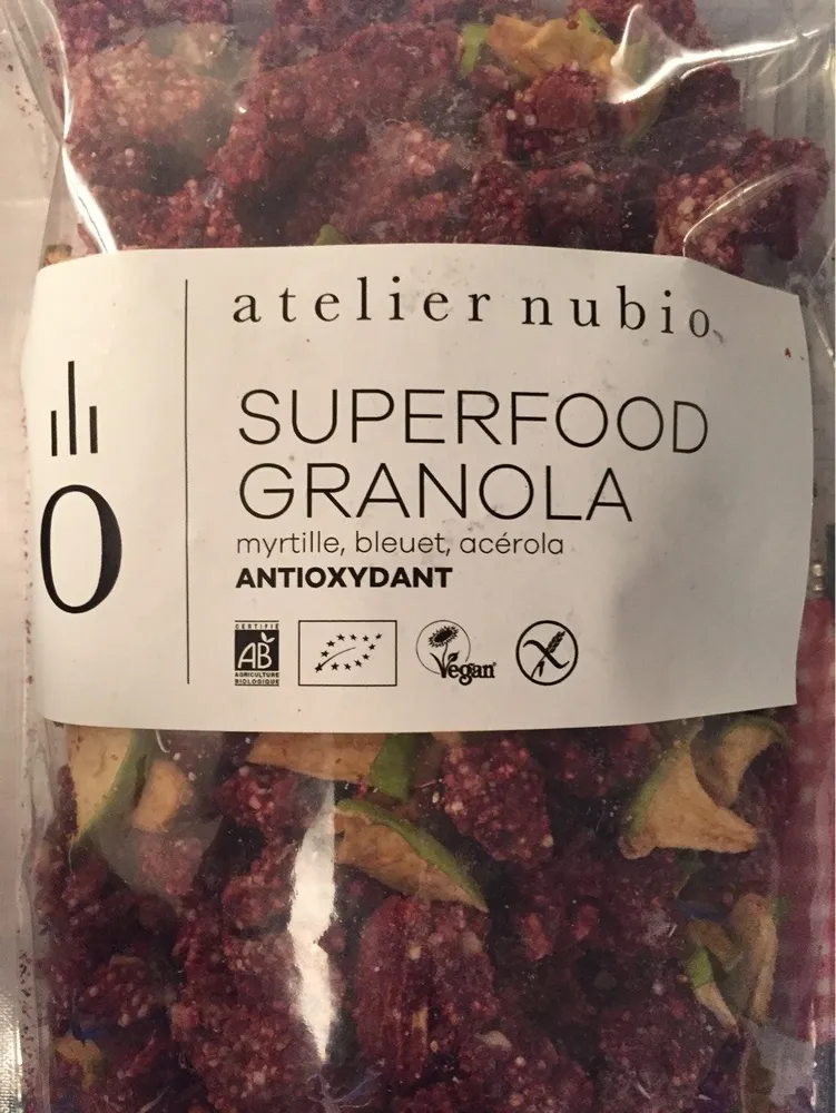 Superfood granola antioxydant
