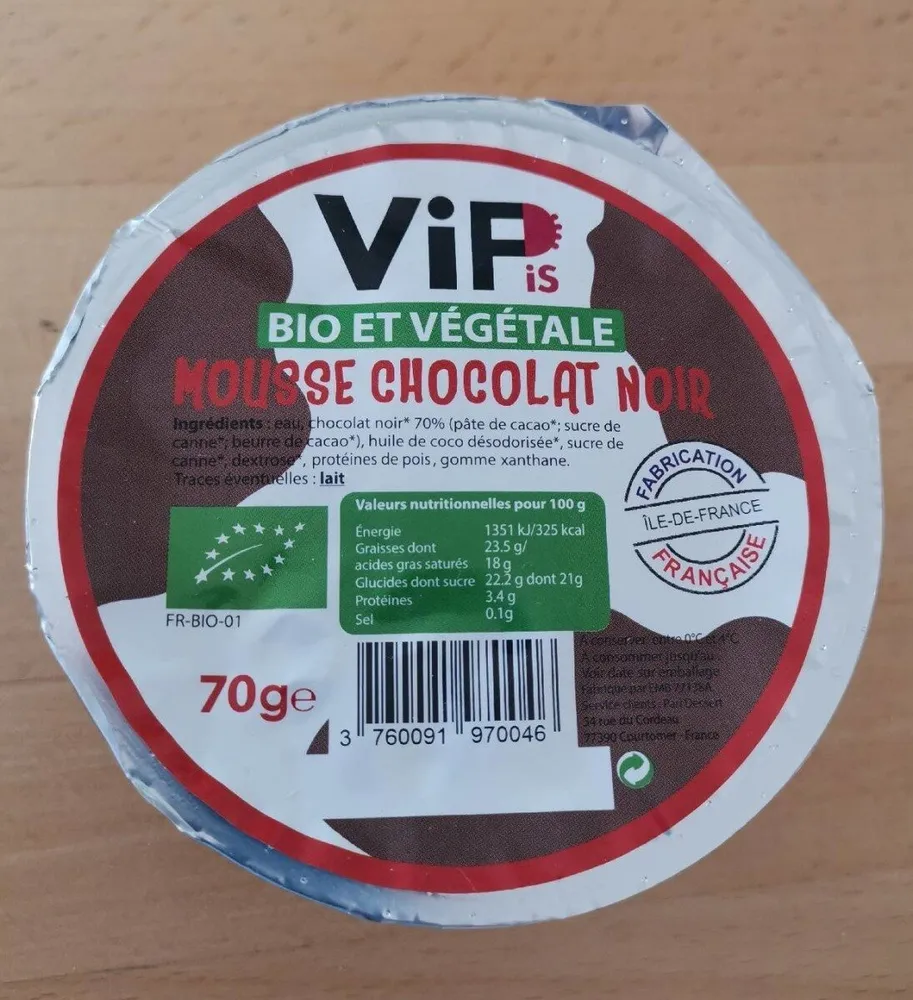 Mousse chocolat noir