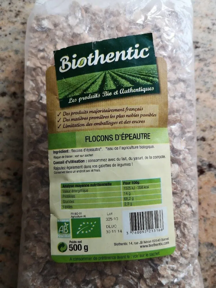 Flocon d'épeautre