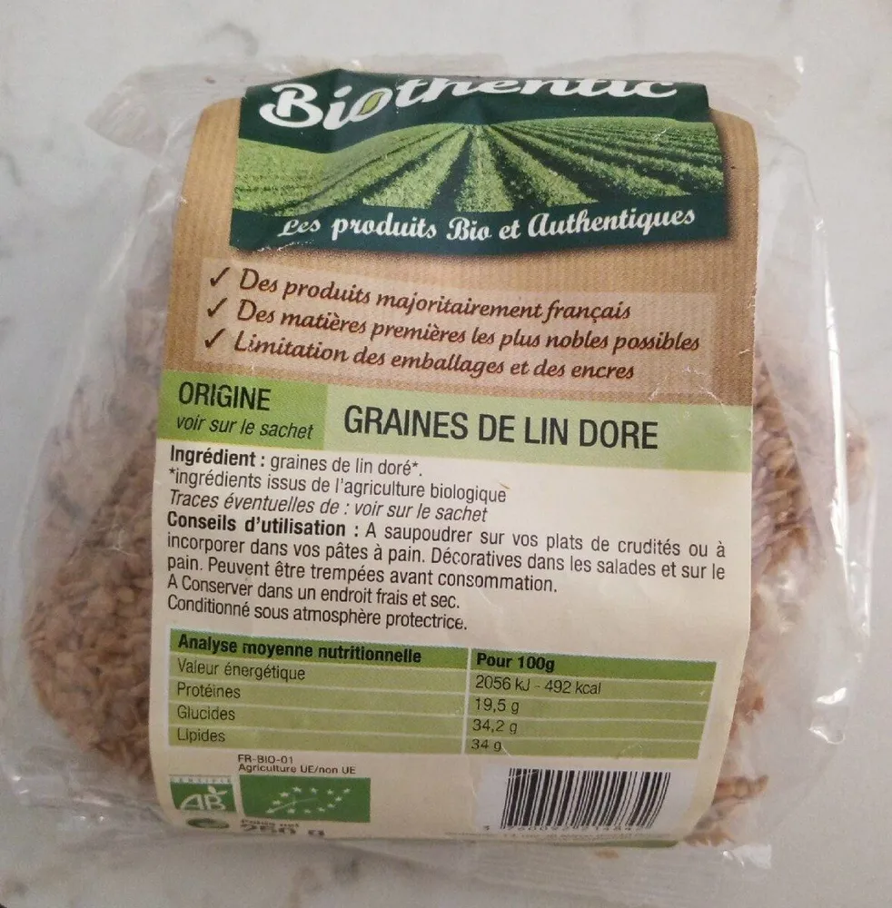 Graines de lin doré
