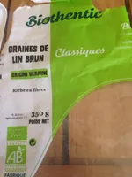 Bio Biothentic Graines De Lin Brun 350g