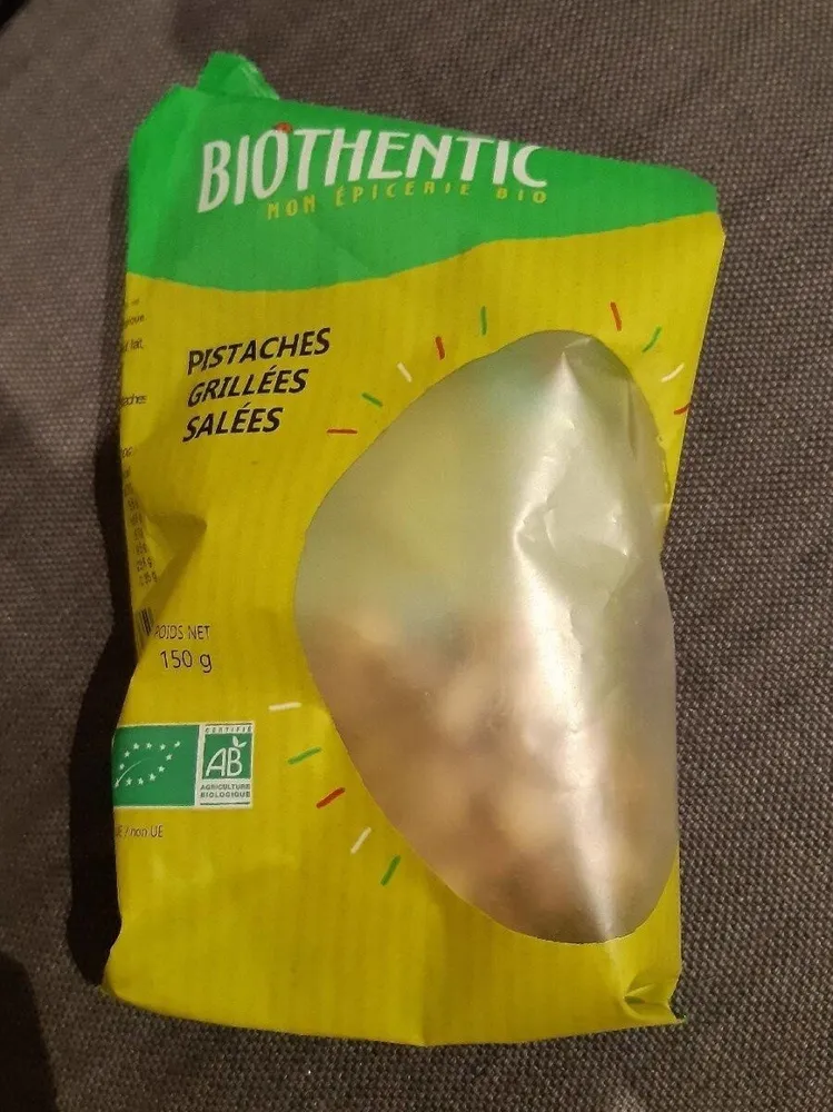 Pistaches grillées salées