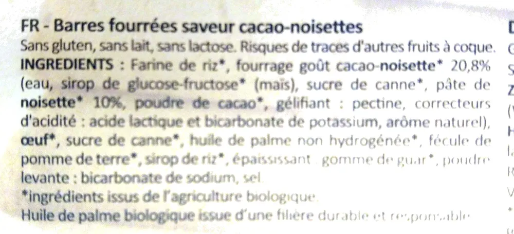 Biscuits cœur cacao noisettes