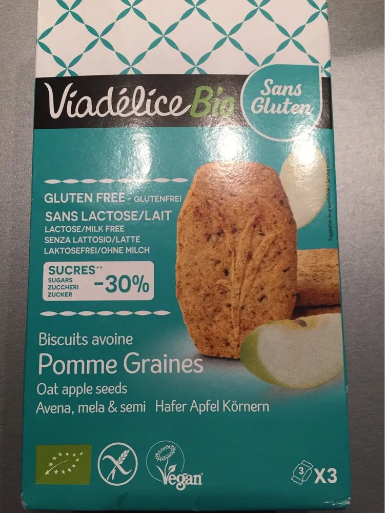 Biscuits avoine Pommes graines