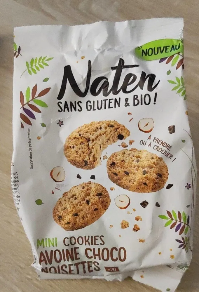 Mini cookies avoine choco noisette