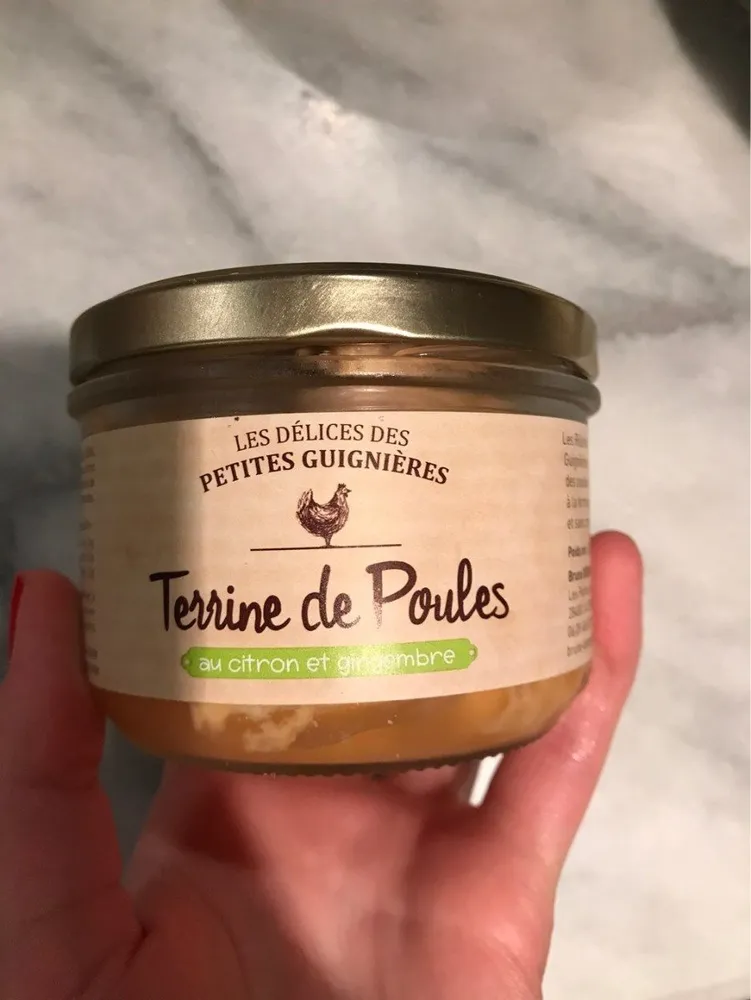 Terrine de poules au citron et au gingembre