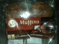 Muffins cacao et pepites de chocolat