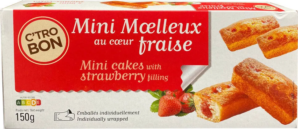 Mini fourrés fraise