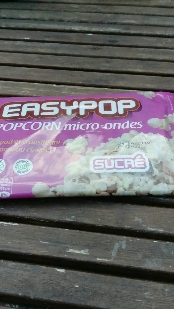Popcorn micro ondes