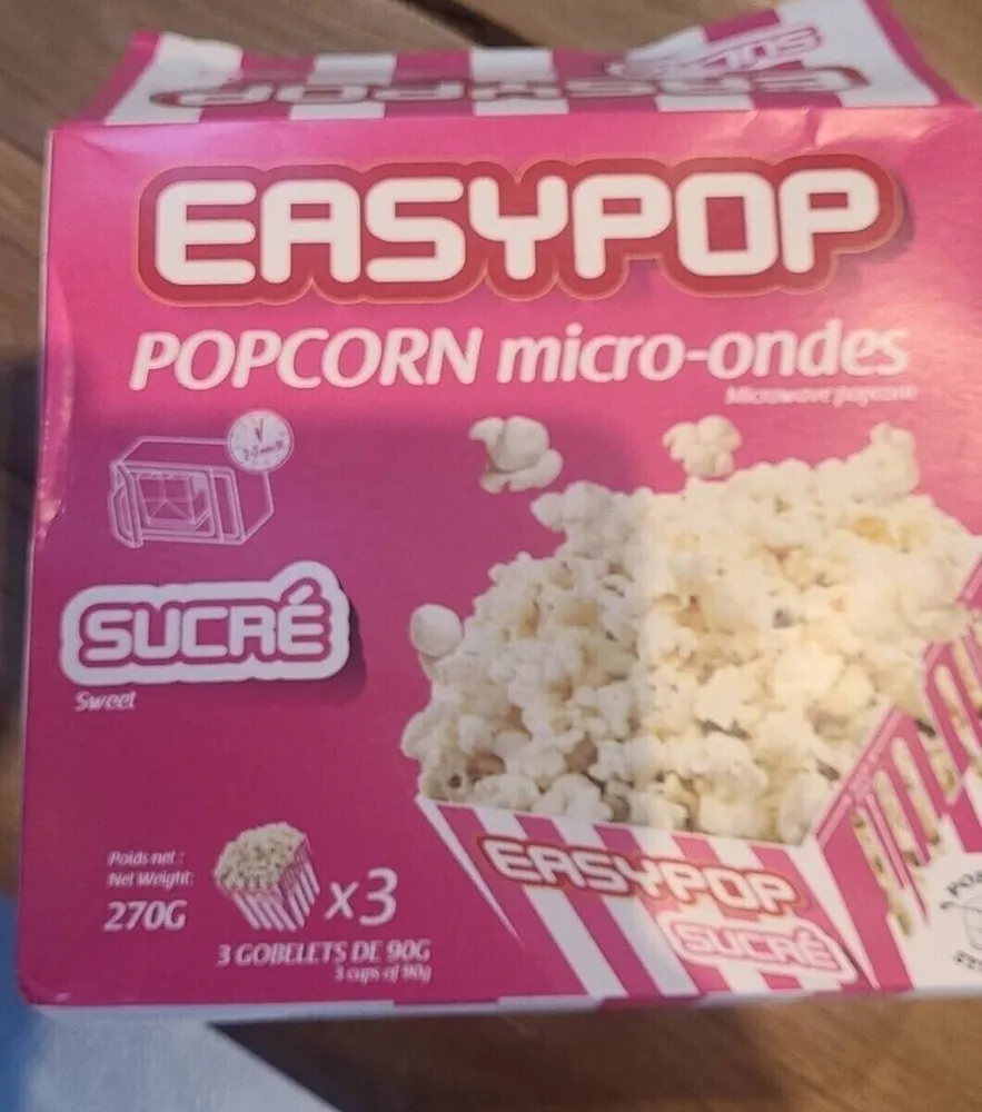 POPCORN micro-ondes SUCRÉ
