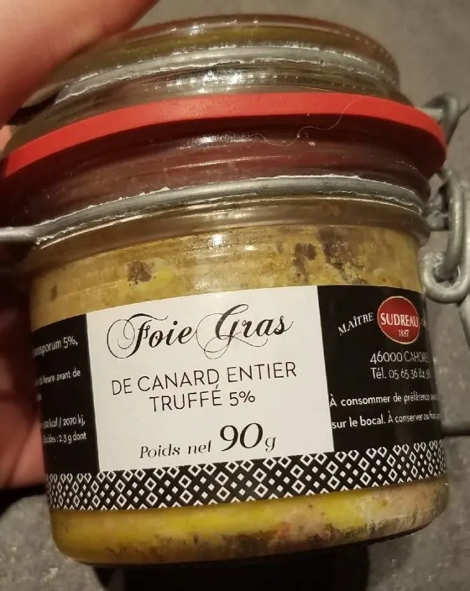Foie gras de canard entier truffé 5%