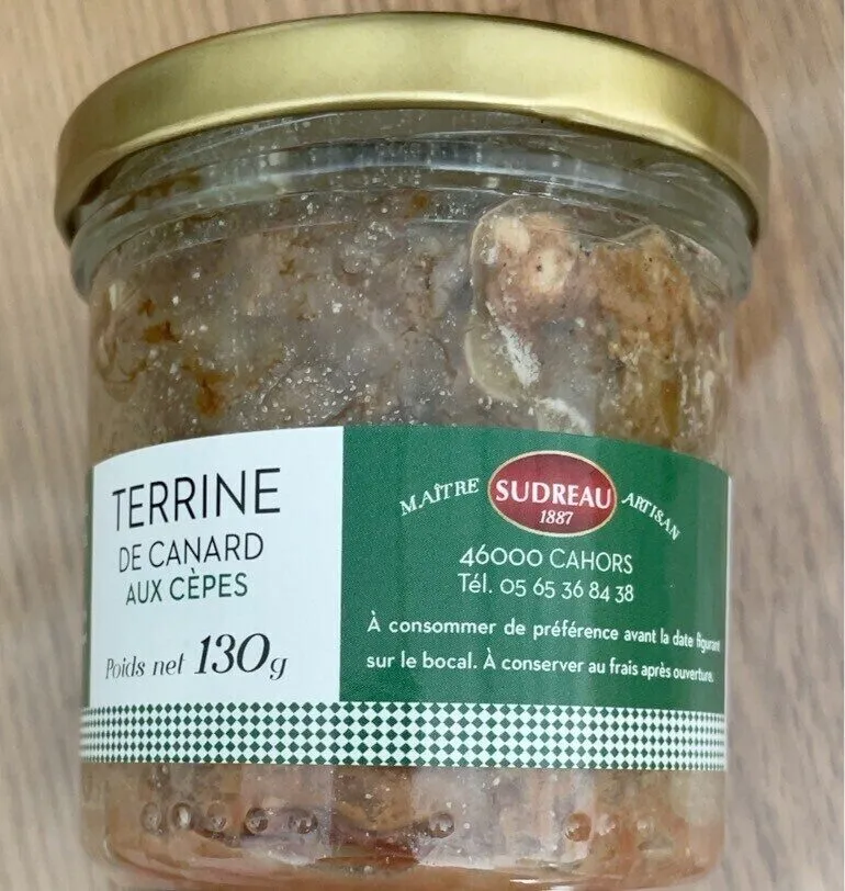 Terrine de canard aux cèpes