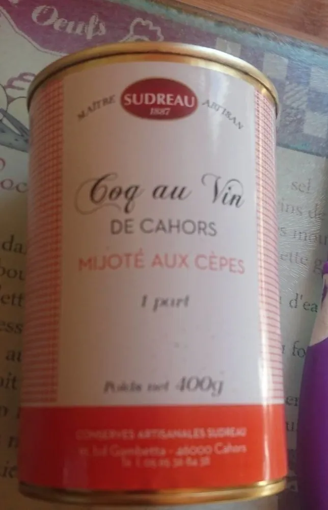 Coq au vin de Cahors