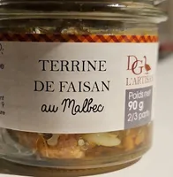 Terrine de faisan au malbec
