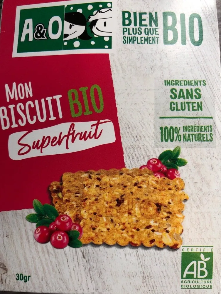 Mon biscuit bio superfruit
