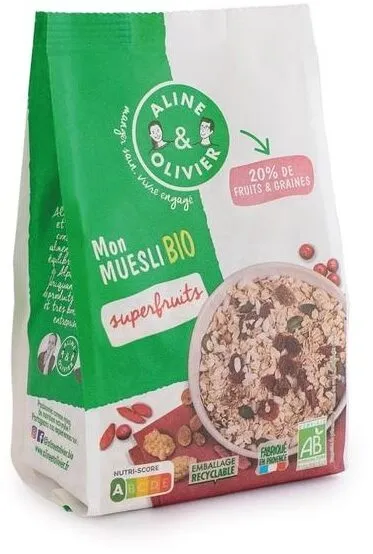 Mon muesli bio abricot figue noisette