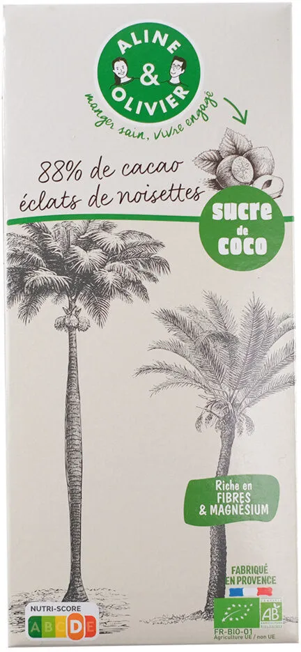88% de cacao éclats de noisettes