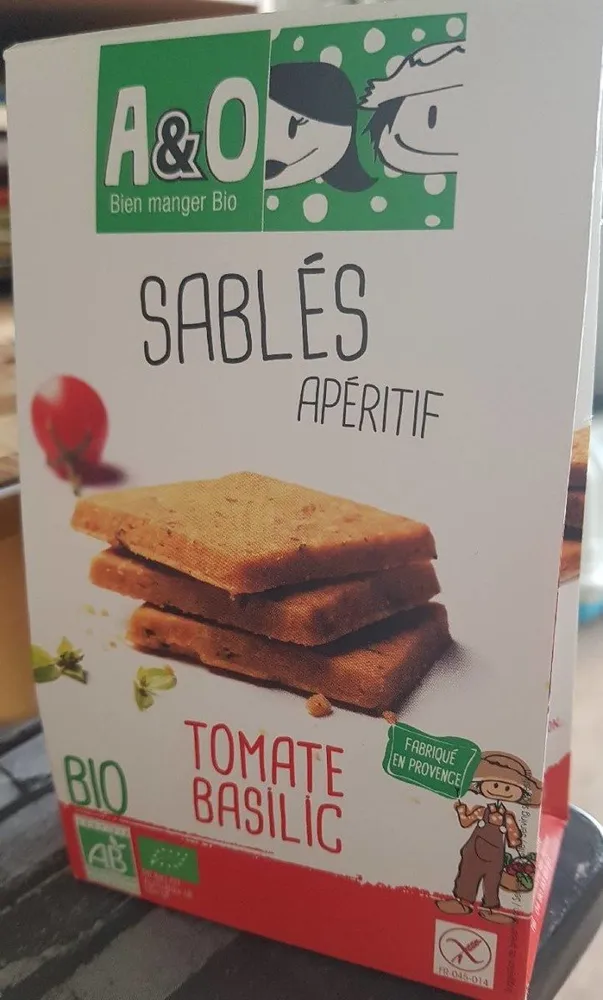 Sablés apéritif tomate basilic