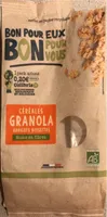 Granola abricots noisette
