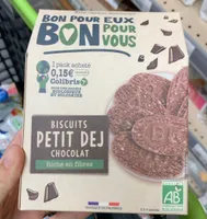 Biscuit petit dej chocolat