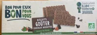 Biscuits goûter chocolat noisettes