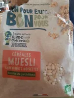 Céréales muesli superfruits noisettes