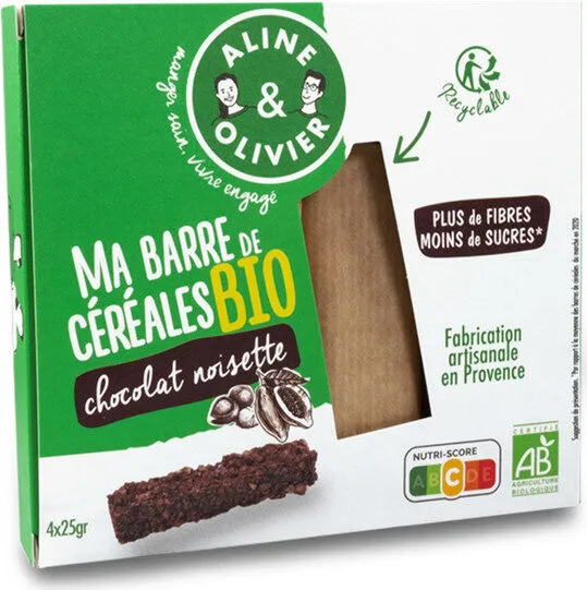 Barres de céréales au chocolat