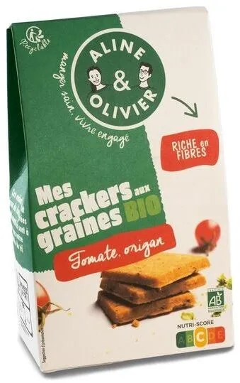 Mes crackers aux graines bio tomate origan