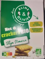 Mes crackers BIO thym Romarin