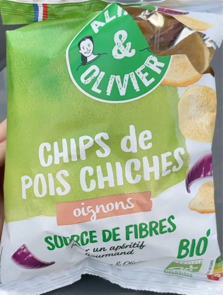 Chips pois chiche oignons