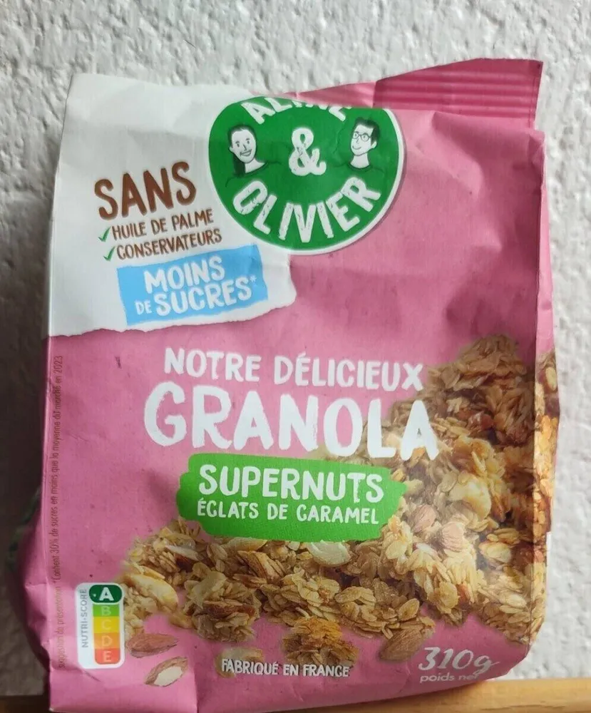 Granola supernuts éclats de caramel