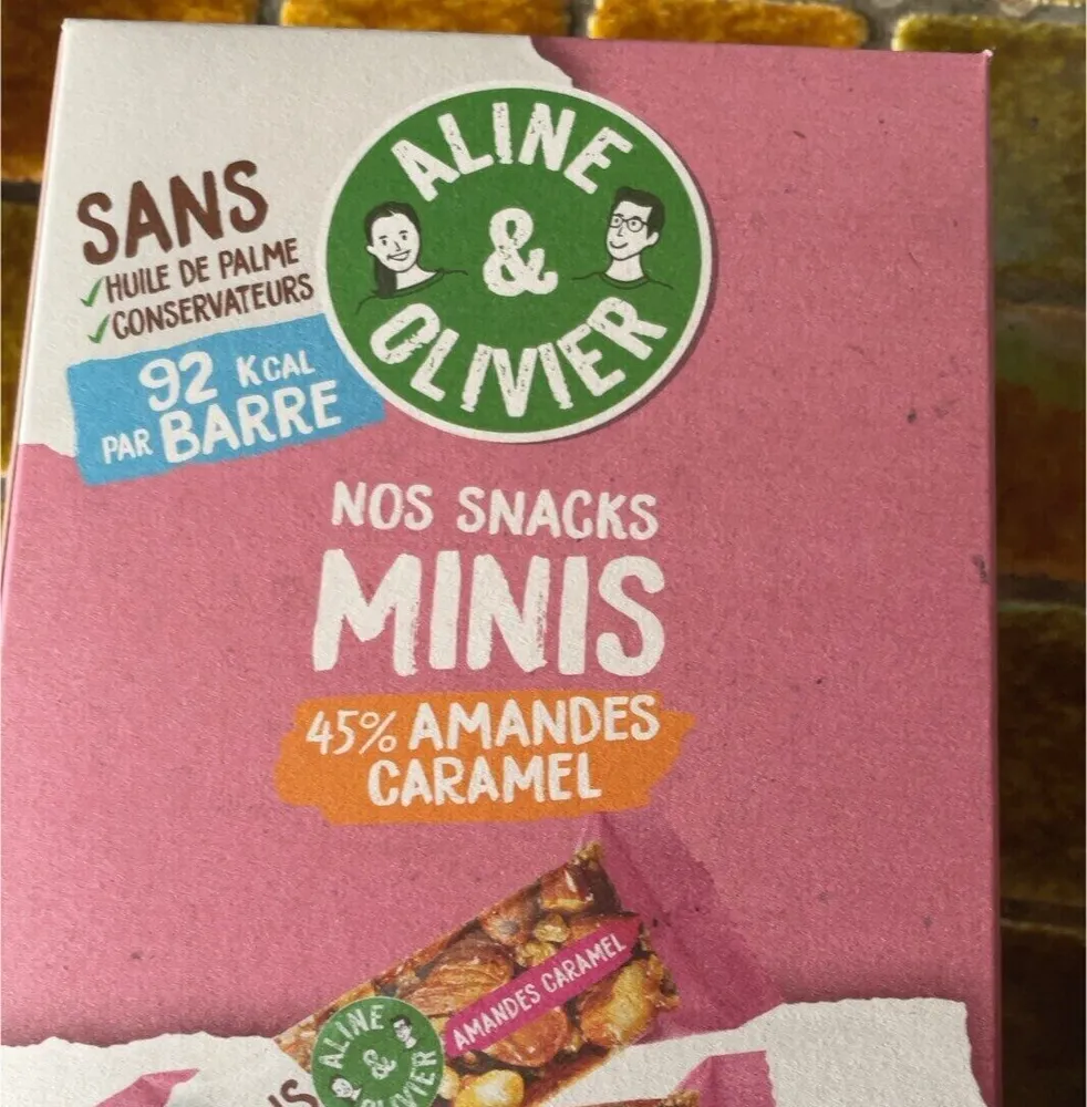 Mini snacks amandes caramel