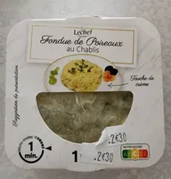 Fondue de poireaux au Chablis