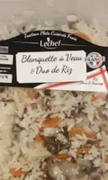 Blanquette de veau et son duo de riz