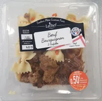 Bœuf bourguignon et farfalles