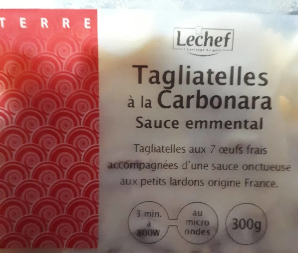 Tagliatelles carbonara