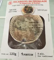 Escargots en persillade et legumes d'Antan
