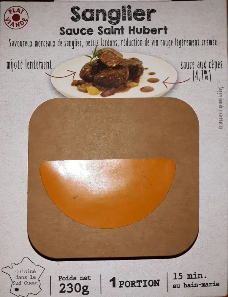 Sanglier sauce saint hubert