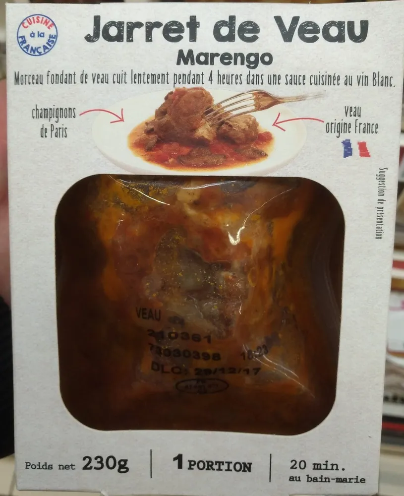 Jarret de veau Marengo