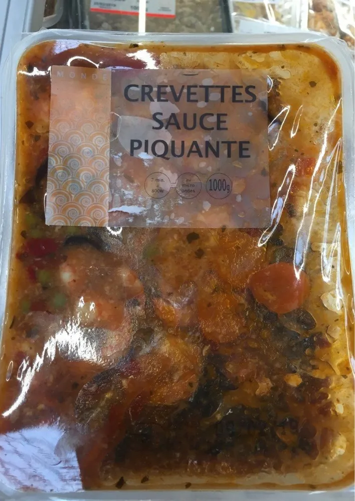 Crevettes sauce piquante