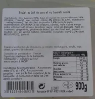 Poulet au lait de coco et riz basmati