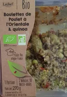 boulettes de poulet à l'orientale et quinoa